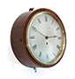 Rosewood Drum Clock by Walter Yonge, London